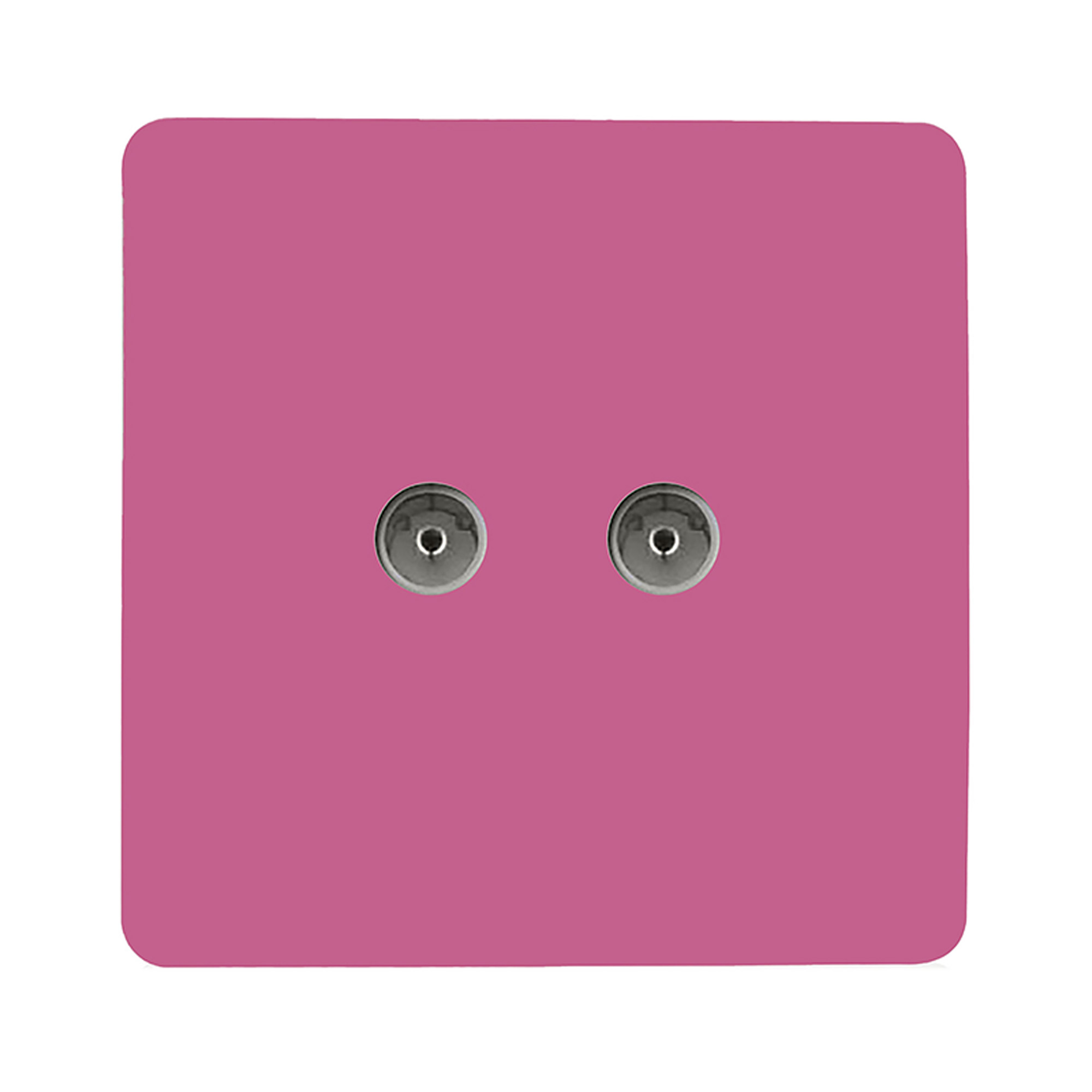 ART-2TVSPK  Twin TV Co-Axial Outlet Pink